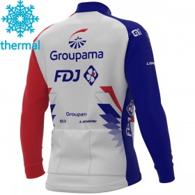 Radtrikot 2021 Groupama-FDJ Winter Thermal Fleece N001